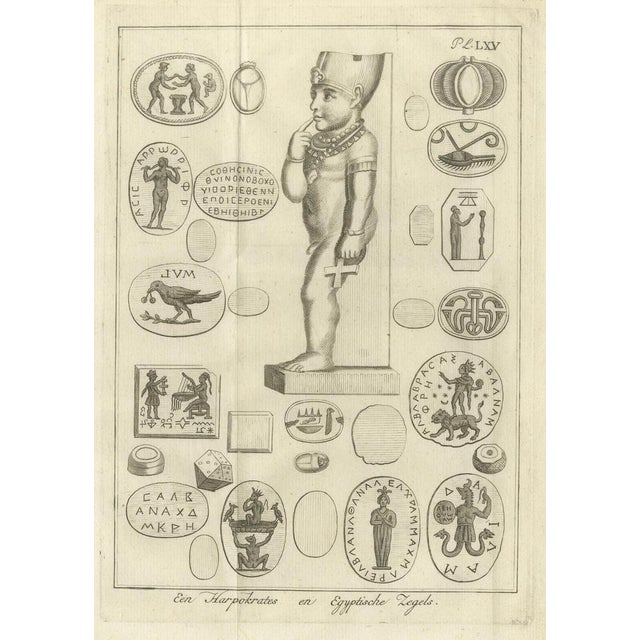 Harpocrates and Ancient Egyptian Magical Seals, 1776, Engraving on Paper For Sale - Image 6 of 10