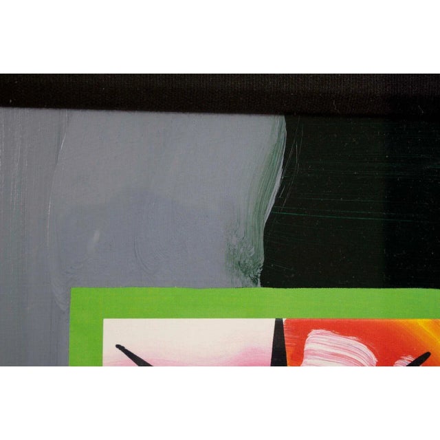 Peter Max Liberty Head II on Blends Signed Mixed Media on Paper Framed 2000s For Sale - Image 9 of 11