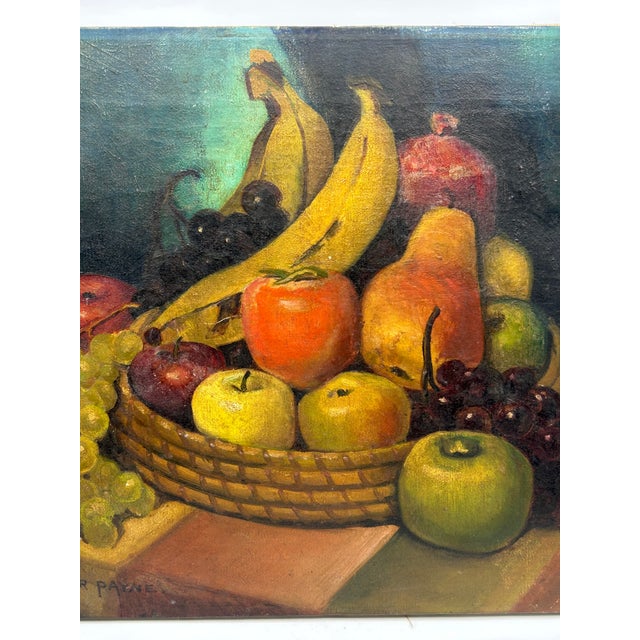 Elsie Palmer Payne, Still Life With Fruit, Oil on Canvas, C. 1930s For Sale - Image 12 of 18