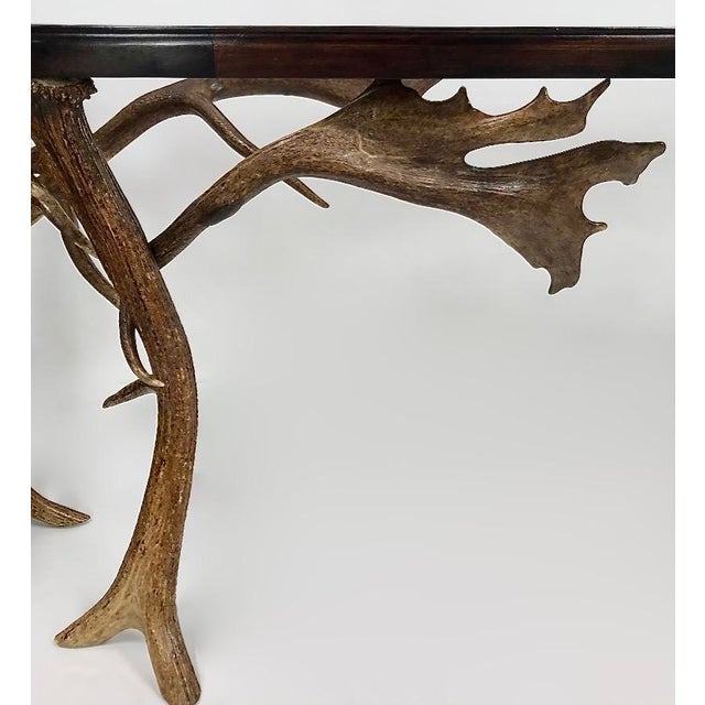 Rustic Exceptional Gathered Antler Console For Sale - Image 3 of 9