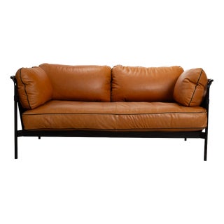 Can 2-Seater Sofa in Cognac Leather from Hay For Sale