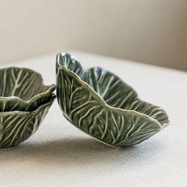 Retro Mid-Century Cabbage Salad Bowl – Set of 4 For Sale - Image 4 of 7