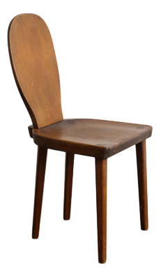 Early Swedish Modern Skedblad Wooden Office Dining Chair in Pine by Carl Malmsten, 1930s