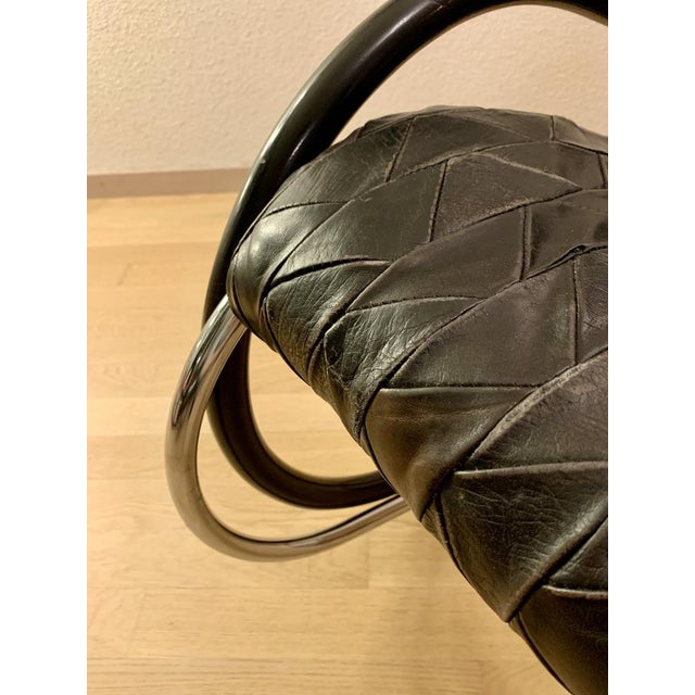 Mid-Century Nonna Patchwork Rocking Chair by Paul Tuttle for Strässle, 1980s For Sale - Image 7 of 18