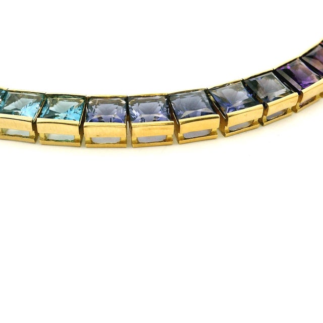 1990s H. Stern 18k Gold Brazilian Rainbow Gemstone Necklace, 49.80 Carats, Circa 1990 For Sale - Image 5 of 18