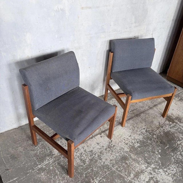 Brutalist Pine and Oak Lounge Chairs, 1970s, Set of 2 For Sale - Image 6 of 7