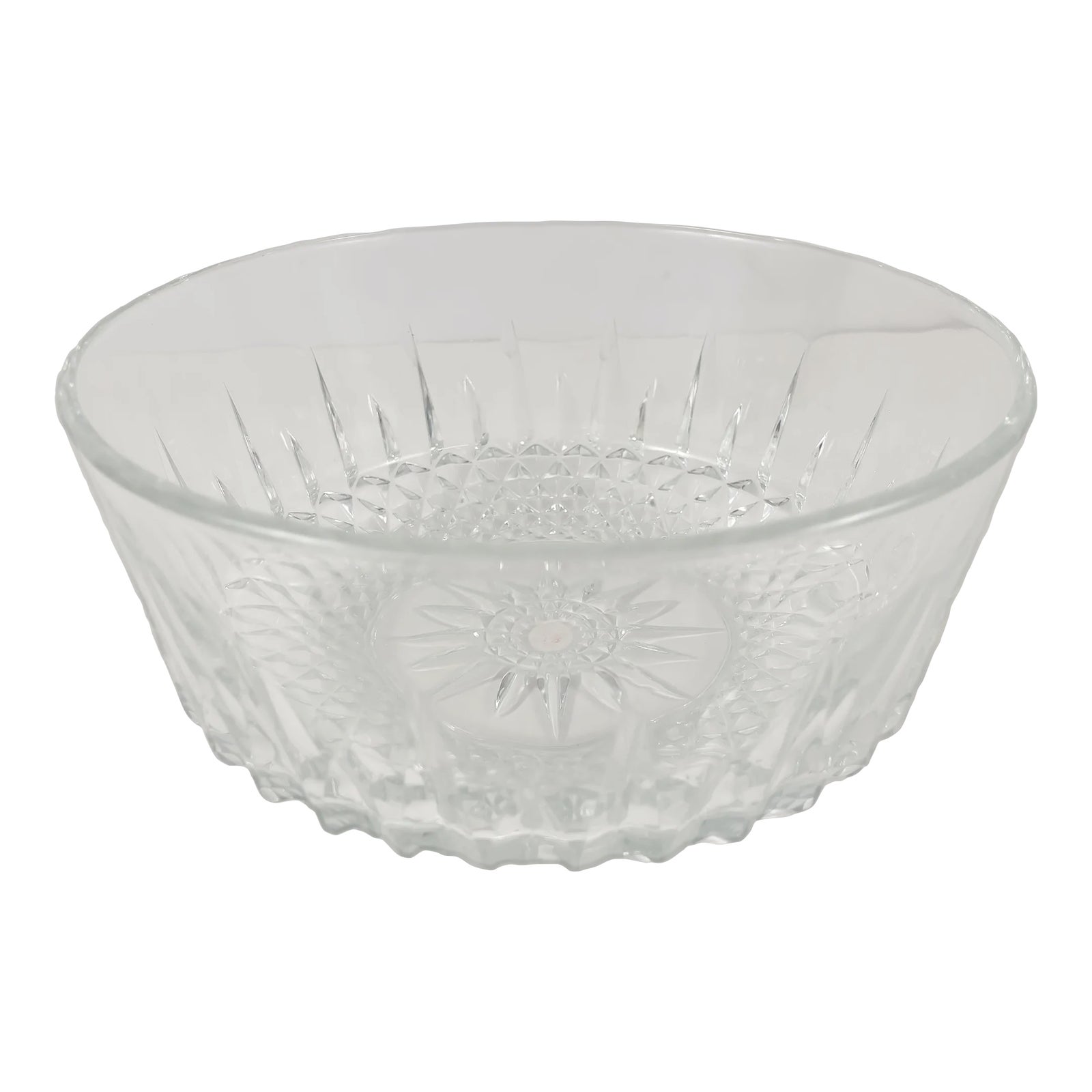 Vintage Arcoroc France Pressed Glass Trifle Bowl Chairish