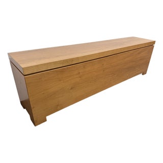 Custom Design Solid Wood Storage Bench For Sale