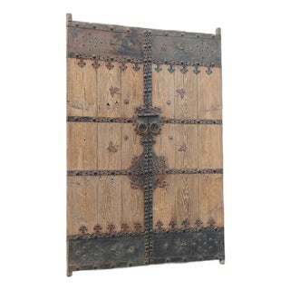 Antique Chinese Elm Compound Gate For Sale