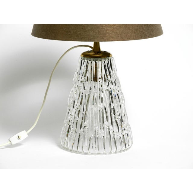 1950s Large Mid-Century Modern Glass Table Lamp by Rupert Nikoll, Vienna, Austria, 1950s For Sale - Image 5 of 18