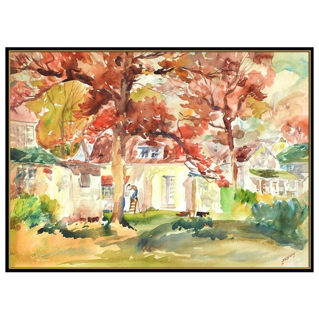 Message us to inquire about custom framing options! (Included for free with every purchase) The artwork here, "Fall...