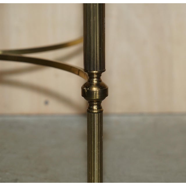 Mid-Century Glass & Brass Side or End Tables from Maison Jansen Paris, 1950s, Set of 2 For Sale - Image 9 of 18