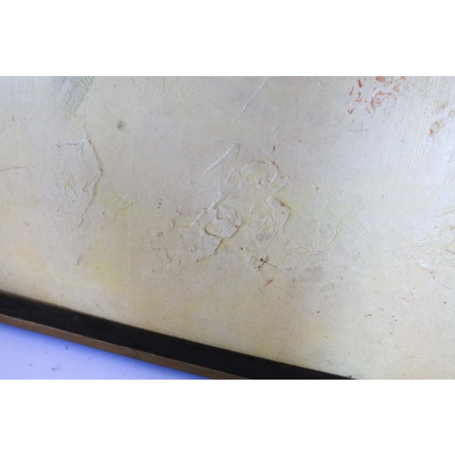 Vintage Framed Tiger Painting on Board For Sale - Image 9 of 12