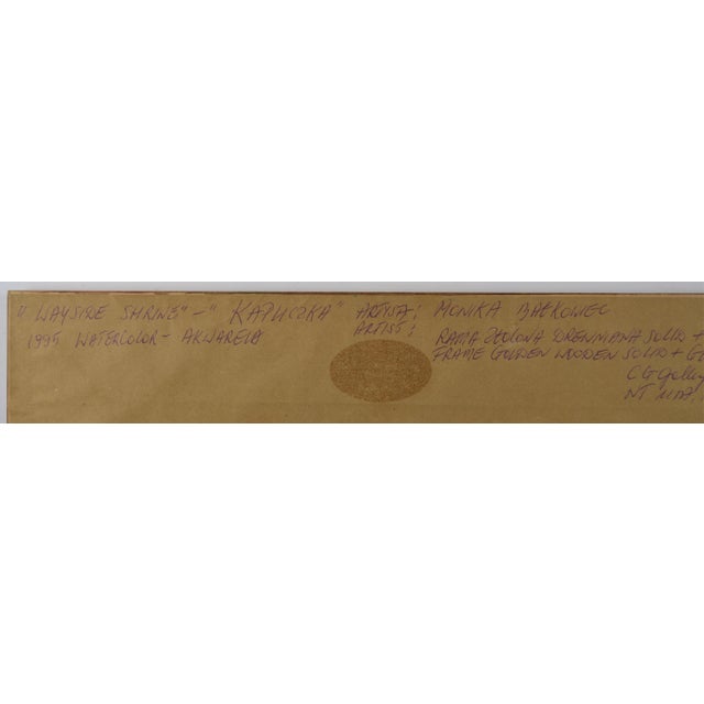 Modernist Painting in Good Giltwood Cassetta Frame Signed For Sale In New York - Image 6 of 7