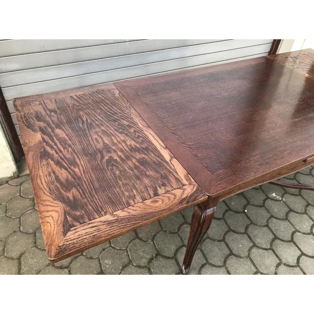 Vintage Extendable Dining Table, 1940s For Sale - Image 9 of 18