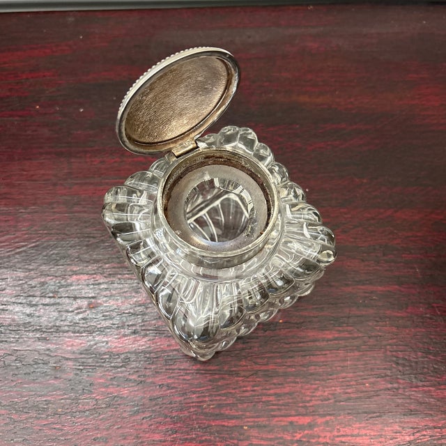 Antique Crystal Ink Well For Sale In Charleston - Image 6 of 9