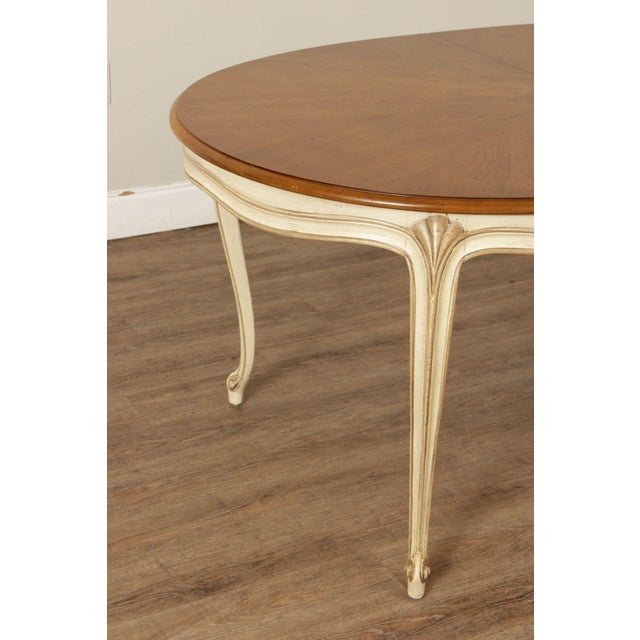 Henredon French Provincial Style Expandable Dining Table For Sale - Image 11 of 12