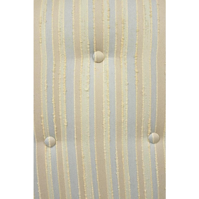 Mid Century Modern Milo Baughman Style Wooden Swivel Base Club Lounge Chair For Sale In Philadelphia - Image 6 of 11