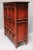 Elm Wood Red Crackle Cabinet For Sale - Image 4 of 7