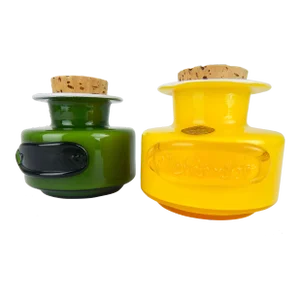 Mid-Century Modern Holmegaard Cased Glass Spice Jars