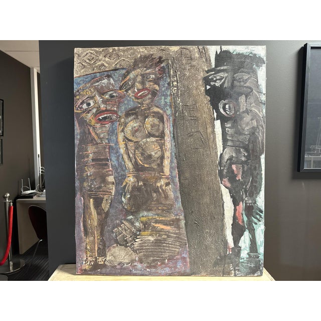 Gede Darmawan, Art Brut, 1990s, Oil on Canvas For Sale - Image 4 of 5