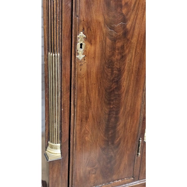 Famous English Mahogany Tall Case Clock Made by Samuel Toulmin London Circa 1770 For Sale - Image 10 of 16