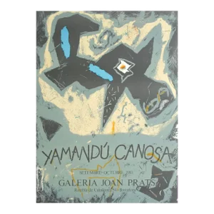 Yamandu Canosa Color Lithograph - Joan Prats Gallery Exhibition Poster Barcelona
