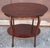 French Early 20th C. Refinished French Regency Mahogany Tiered Tea Side Table With Brass Accents For Sale - Image 3 of 13