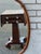 1930 Oval Walnut Hand Painted American Mirror. For Sale - Image 12 of 18