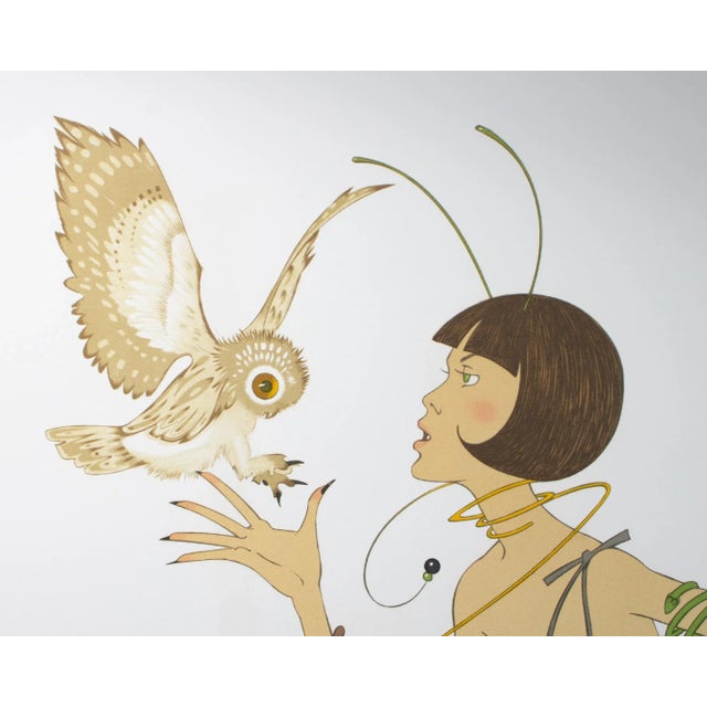 1969 “La Chouette” Limited Edition Lithograph by Philippe Noyer For Sale - Image 4 of 8