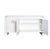 2020s Matthew Izzo Home Tilley Matte White Lacquer Three Door Buffet With Brass Hardware For Sale - Image 5 of 7