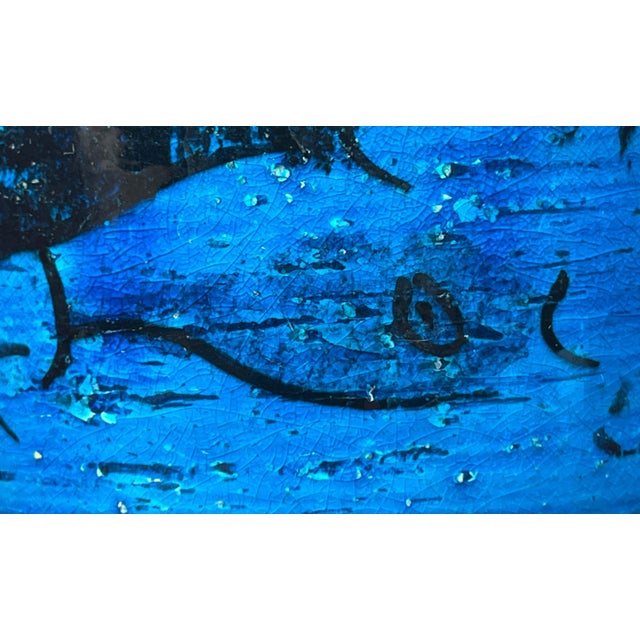 Mid-Century Modern Pesce Fish Studio Pottery Bowl by Aldo Londi for Bitossi, Italy, 1960s, in Very Good conditions....