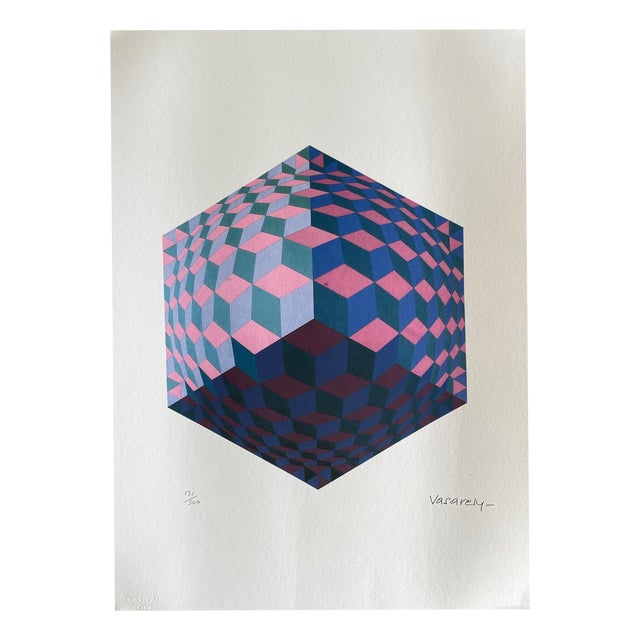 Victor Vasarely, Op Art Composition, Lithograph For Sale