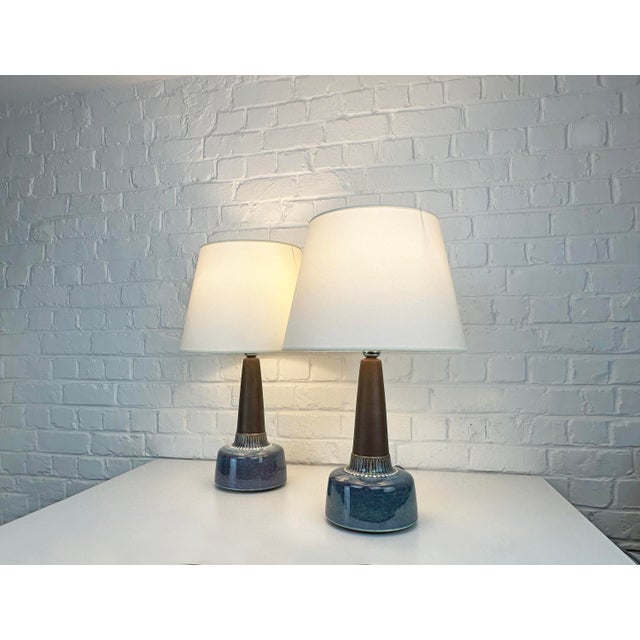 Large 1080-3 Stoneware Table Lamps by Einar Johansen for Søholm, Denmark, 1960s, Set of 2 For Sale - Image 16 of 17