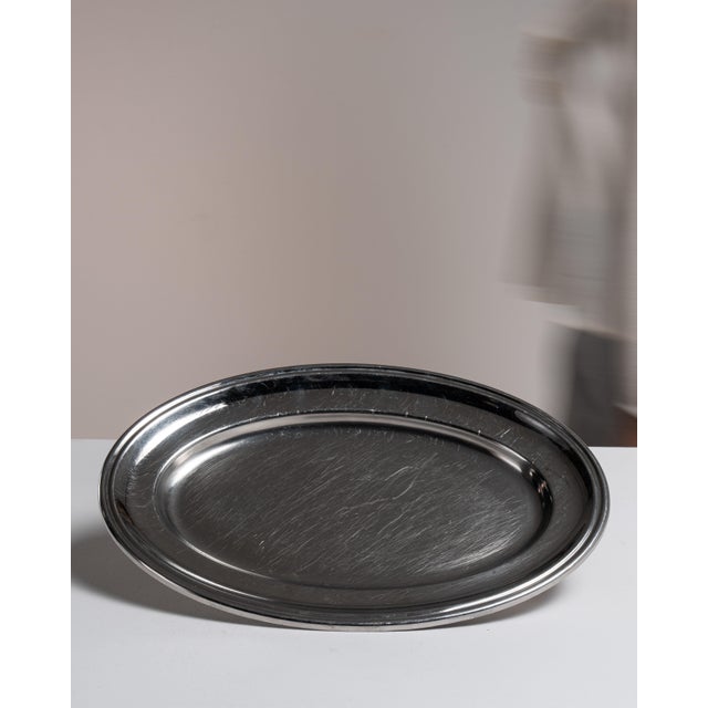 Early 20th Century France Gray Silver Tray For Sale - Image 14 of 15
