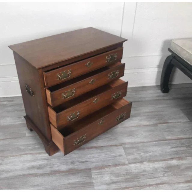 Traditional 1960s Traditional Solid Pennsylvania Cherry Small Bachelors Chest For Sale - Image 3 of 10