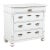 19th Century Swedish Pine White Chest of Four Drawers For Sale