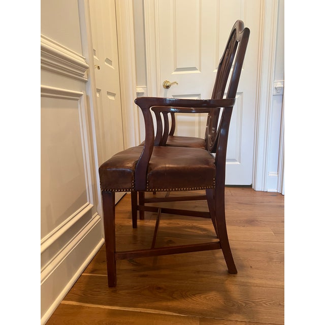 Antique English Hepplewhite Dining Chairs- Set of 8 For Sale - Image 12 of 13