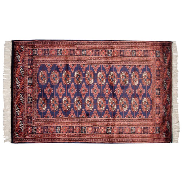 :: Extremely detailed repeating multi-column and row gul medallions in a tight and fine weave. Amazing splendor in the...