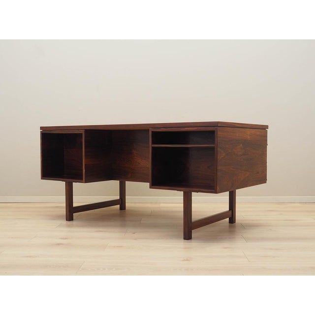 Wood Danish Rosewood Desk, 1970s For Sale - Image 7 of 12