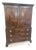 Early 19th Century English Regency Flame Mahogany Linen Press For Sale