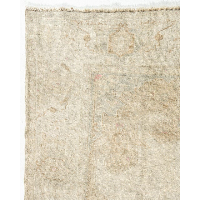 Vintage Circa 1940 Turkish Oushak Area Rug 4ft 7in X 7ft For Sale - Image 13 of 17