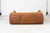 Vintage Two-Seater Togo Sofa with Arms in Brown Pine Leather by Michel Ducaroy for Ligne Roset, 1970s For Sale - Image 6 of 18