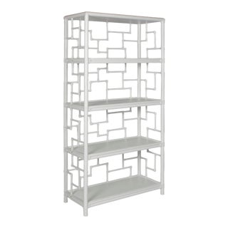 Tibet Etagere in White For Sale