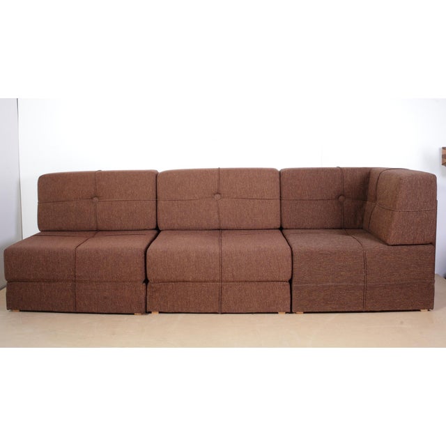 Modular Corner Sofa and Foldable Bed, 1980s, Set of 6 For Sale - Image 4 of 18