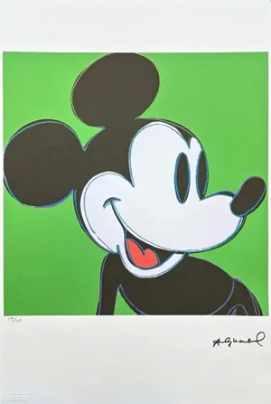 After Andy Warhol, Mickey Mouse Dark Green, 1980s, Lithograph
