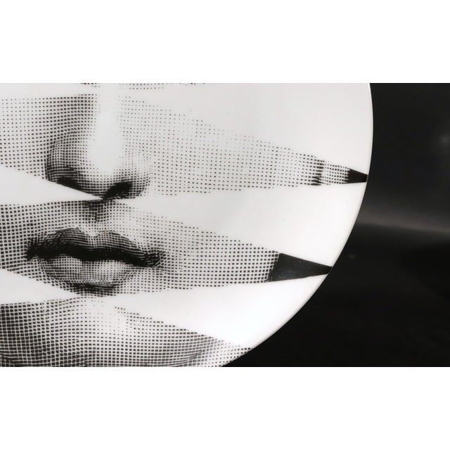 Mid-Century Modern Fornasetti Porcelain Themes & Variation Plate, Pattern Number 46 For Sale - Image 3 of 8