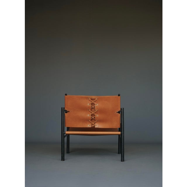 Lounge Chair in Metal and Leather from Wim den Boon, 1960s For Sale - Image 9 of 18