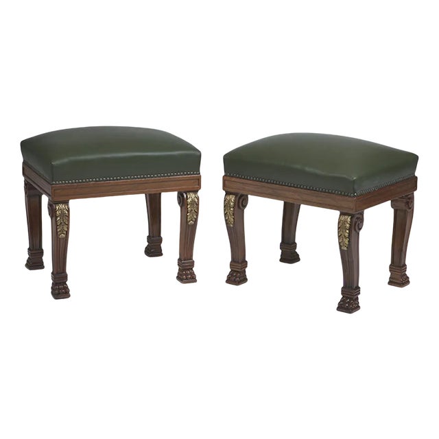 Set of British William IV Style Banquettes, 1950s For Sale