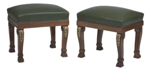 Set of British William IV Style Banquettes, 1950s